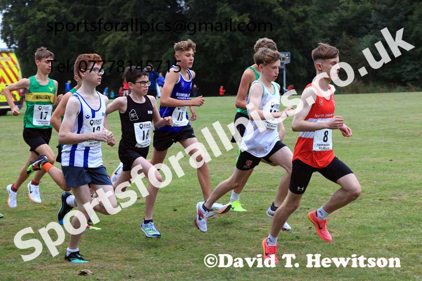 Boys and Girls Under-15s, 2024 Sunderland XC Relays.  Photo: David T. Hewitson/Sports for All Pics